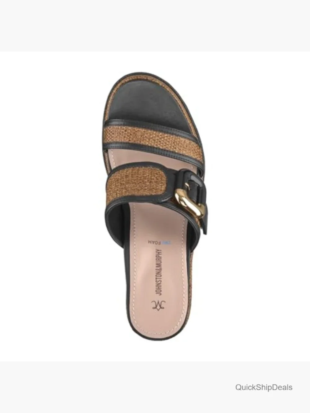 Nappa Leather or Italian Sheepskin Raffia Wedge Sandals